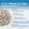 Romod 2Bags 5-in-1 Tofu Cat Litter, Mixed Cassava, Bentonite, Baking