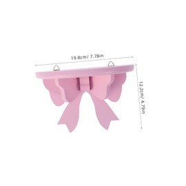 Cabilock Floating Shelves Semi Circle Ledge Wood Shelves Wall Mounted Storage Shelves Display Stand Racks for Book Collectibles Nursery Room