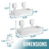 TAILI Shower Caddy Suction Cup 2 Pack,Stainless Steel Rustproof Shower