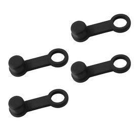 Gasedin 4 PCS Brake Bleed Nipple Cap, 8mm Brake Bleeder Screws Dust Cover Rubber Bleed Nipple Cap, Automotive Brake Bleed Cap Caliper Zerk Fitting Cover with Keeper for Motorcycles