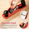 Dreyoo No.4 Adjustable Hand Planer with 2 Inch Replacement Blade,