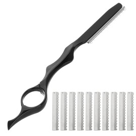 minkissy 1 Juego 11 Piezas Capas Corte Cortes Maquinilla De Afeitar Afeitadora Manual Maquinilla De Afeitar Para Peluqueros Corte Texturizante Cabello Sujetador De Hombre