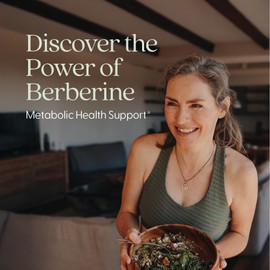 New Chapter Berberine Supplement - Super-Potent Berberine 1000 mg, 30x Concentrated Indian Barberry Extract to Support Metabolic Health + Heart Health + Glucose Support, Vegan, Gluten Free, 60 Count