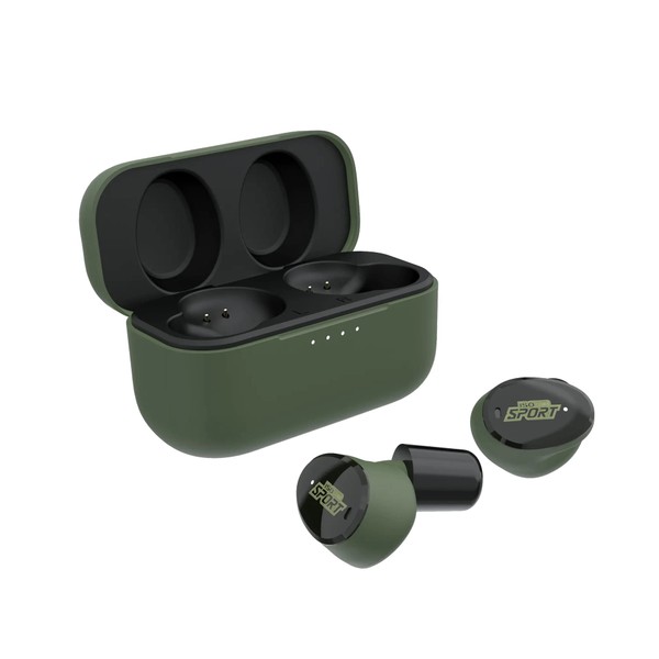 ISOtunes Sport Caliber BT Shooting Earbuds: True Wireless Bluetooth Hearing Protection, Water and Dust Proof, 13 Hour Battery, 25 dB Noise Reduction Rating (NRR)