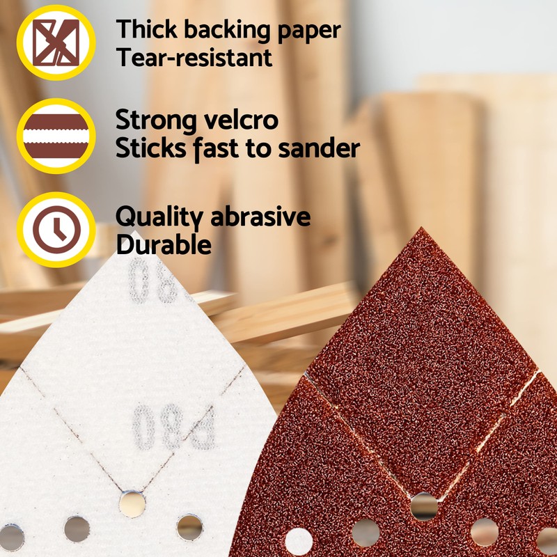 S&F STEAD & FAST Mouse Sander Pads 80 Grit 25
