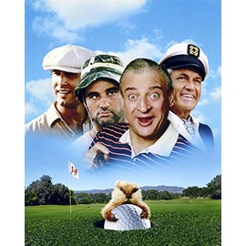 Rodney Dangerfield And Chevy Chase And Bill Murray And Ted Knight In Caddyshack 19Th Hole Golf Course Classic Art 24X36 Classic Hollywood Poster