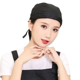 XGOPTS Bandana Cap, Cook Hat, Men's, Women's, Breathable, Sweat Absorbent, Quick Drying, Chef Hat, Pirate Style, Hair Turban, Turban Cap, Cooking Hat, Restaurant, Cafe, Cooker, Waiter, Work Hat,