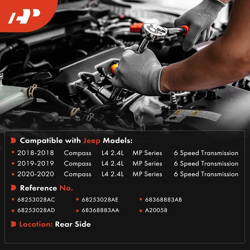 A-Premium Rear Torque Strut Mount Compatible with Jeep MP Series