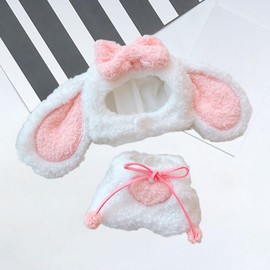 MagiDeal 15cm-17cm Plush Doll Clothes,Cartoon,Bunny Costume Set, Soft Dress up Stuffed Animals Clothes Fashion Doll Clothing