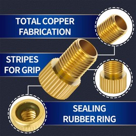 Bicycle Valve Adapter Set, Valve Adapter Bicycle Ball Pump Needles Car Valve Adapter, Compressor Valve Adapter, Air Pump Adapter, Ball Needle and Compressor Valve Adapter