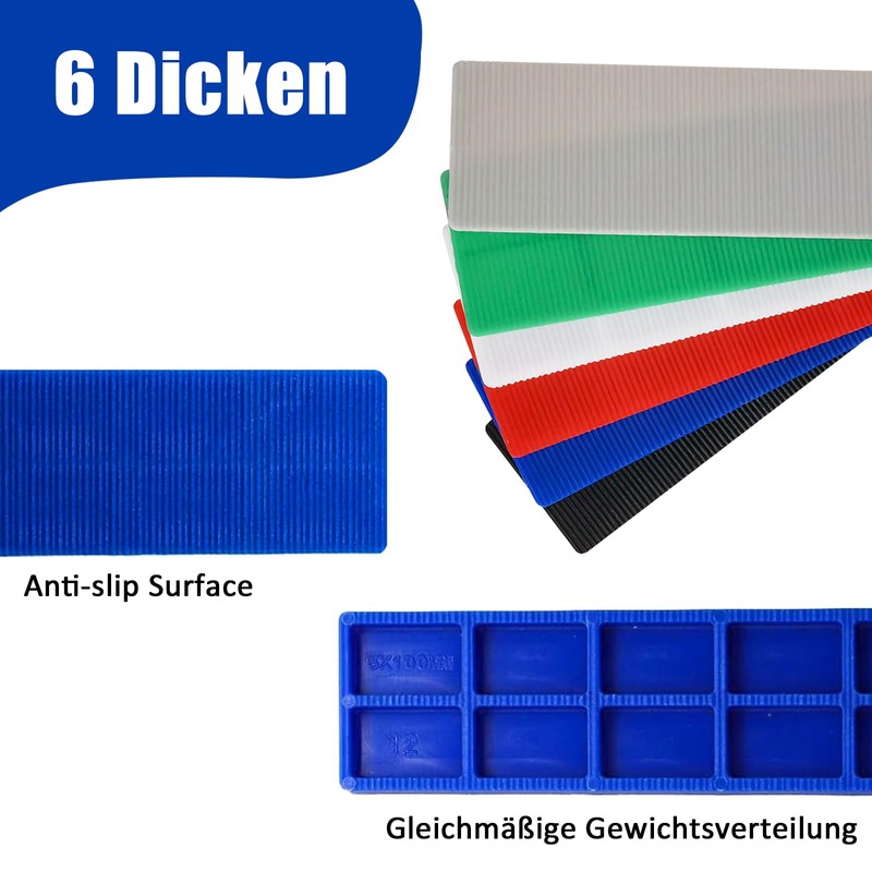 Pack of 90 Plastic Spacers, 28 x 100 mm, Rectangular