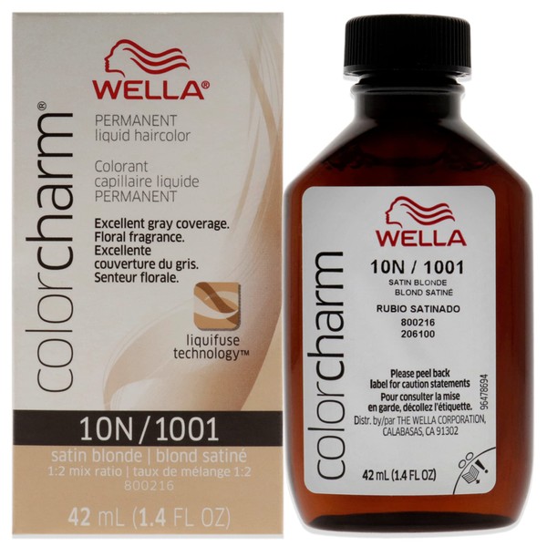 Wella Liquid Permanent Hair Color, 1001/10n Satin Blonde