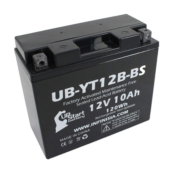 Replacement for YT12B-BS Battery 12V 10AH SLA - Compatible with