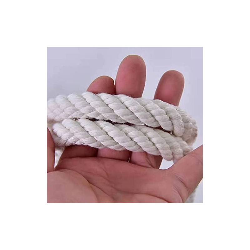 50 Ft Adjustable Cotton Clothesline Rope for Camping & Home