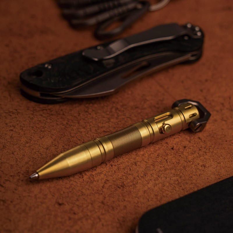 MecArmy TPX8 Mini Brass Pen Luxury Executive Lightweight Retractable Metal