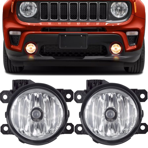 Fog light Compatible with 2015-2020 Jeep Renegade Compass RAM 1500