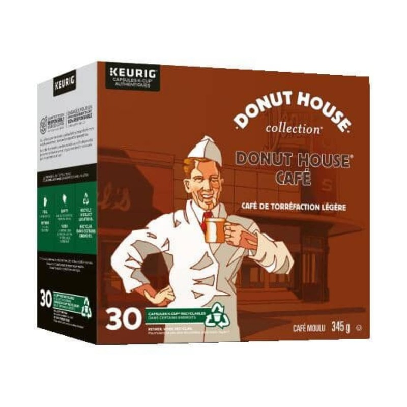 Donut House Collection Light Roast K-Cup Coffee Pods, 30 Count