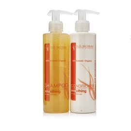RD Alchemy - 98-100% Natural & Organic Smoothing Shampoo and Conditioner Set - Smooth and soften untamed, frizzy hair for silky soft, hair without Silicones or Sulfates.