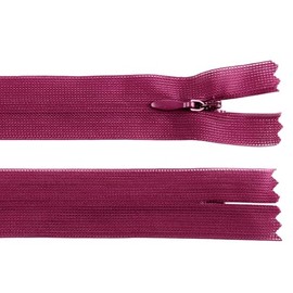 cyclingcolors 2x Cerniera invisibile N°3 60 cm – chiusura lampo in poliestere Dederon con cursore, estremità aperta, maglia scorrevole per cucito sartoria abbigliamento giacche cappotti – ibis rosa