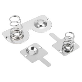 MECCANIXITY 20 Pairs AA Battery Plate 13.0mmx11.5mm and 20 Pcs AA Battery Plate 26.5mmx12mm Positive to Negative Spring Contact Plate