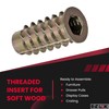 E-Z LOK - 901420-25 E-Z Lok Threaded Insert, Zinc, Hex-Flanged,