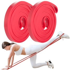 Resistance Bands, Pack of 2 Resistance Bands, Fitness Bands, Resistance Bands, Fitness Band, Gymnastics Band, Fitness Bands for Yoga, Pilates, Training, Physiotherapy
