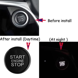 Red ABS Car Engine Start Stop Switch Button Cover Trim Replacement for Alfa Romeo Giulia Stelvio 2017 2018 2019 Pushbutton Switches Shift Boots and Knobs