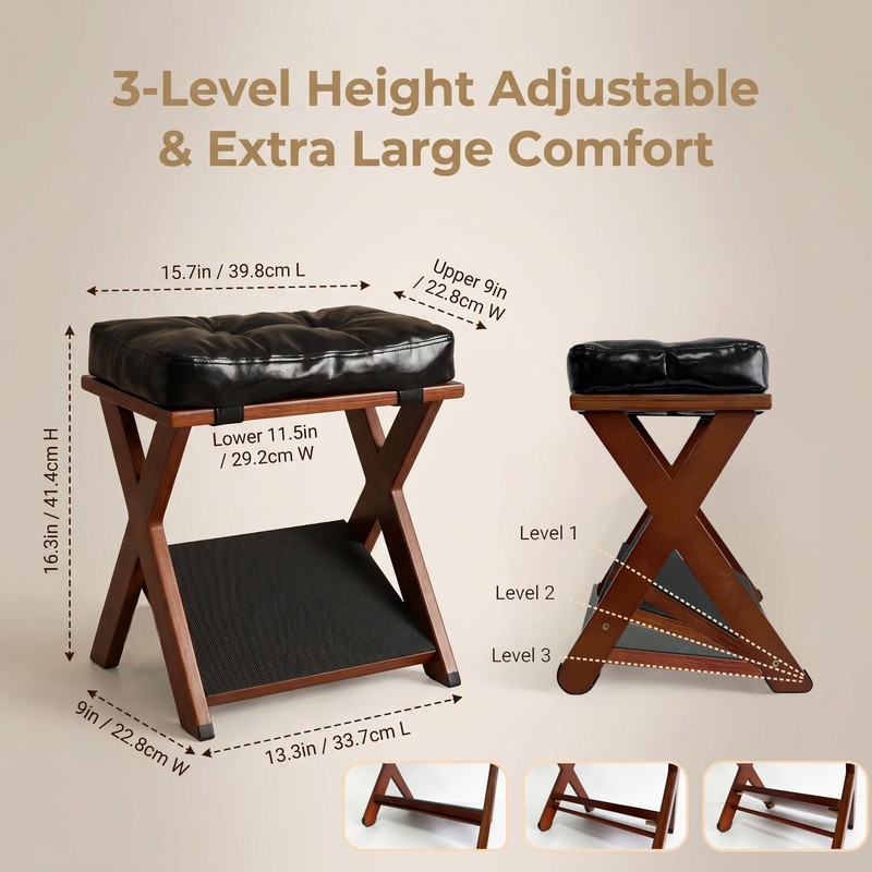 Foot Rest Under Desk at Work - Upgraded Taller Double