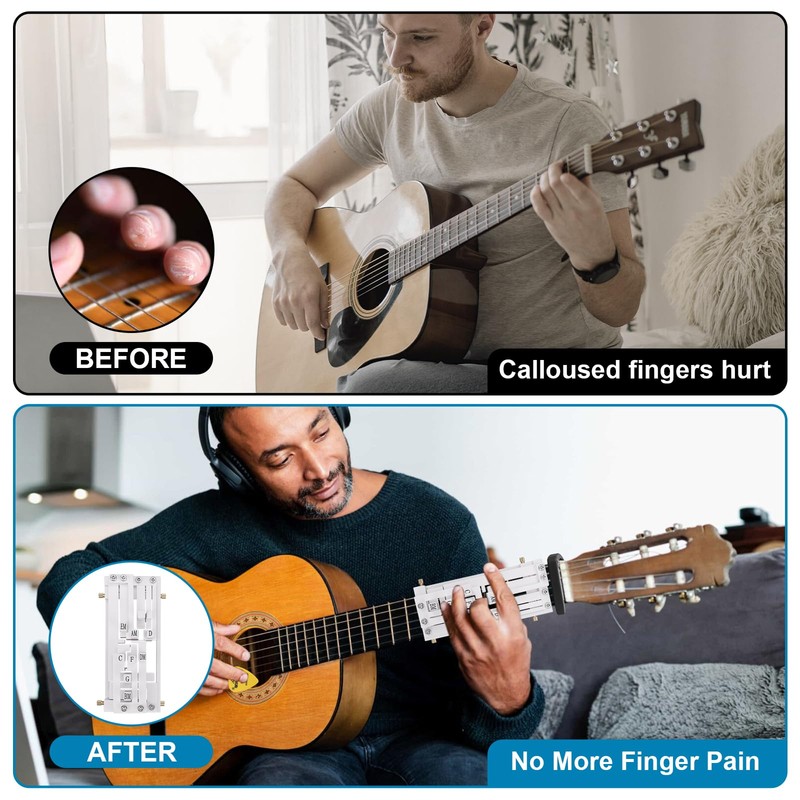 FormiPow Guitar Chord Presser, Beginner Guitar Learning Tool with 11