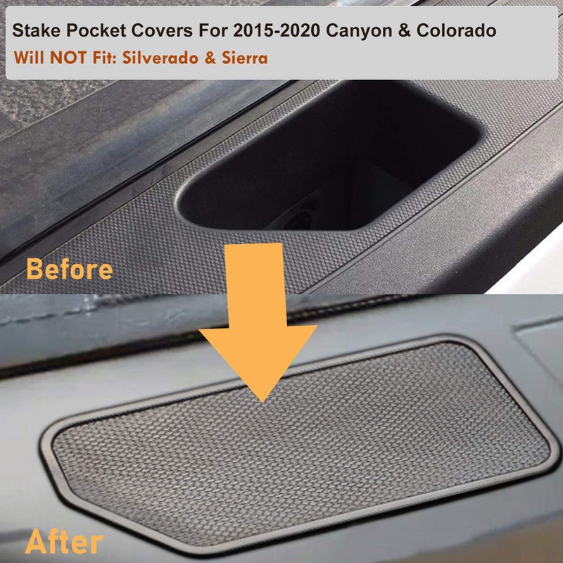 Moonlinks GMC Canyon Stake Pocket Cover for 2015 2016 2017
