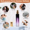 10ML Perfume Travel Refillable Spray Bottles 5pcs Set, Mini Glass