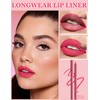 Jutqut 2 x Matte Lip Liner with Sharpener, Waterproof &