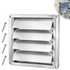 6" Metal Outdoor Dryer Vent Cover, Stainless Steel Exhaust Vent