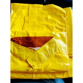 PIP PROTECTIVE INDUSTRIAL PRODUCTS  3 PIECE YELLOW RAINSUIT M SIZE MEDIUM #6903