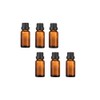 6Pcs Amber Glass Essential Oil Bottles with Orifice Reducer and