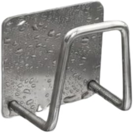 Ganchos para Pared 4 Piezas, Adhesivos Acero Inoxidable, Porta Esponja Fregadero, Soporte para Esponja de Fregadero, Accesorios de Gancho Pared Cocina, Baño, Muebles (1 pcs)
