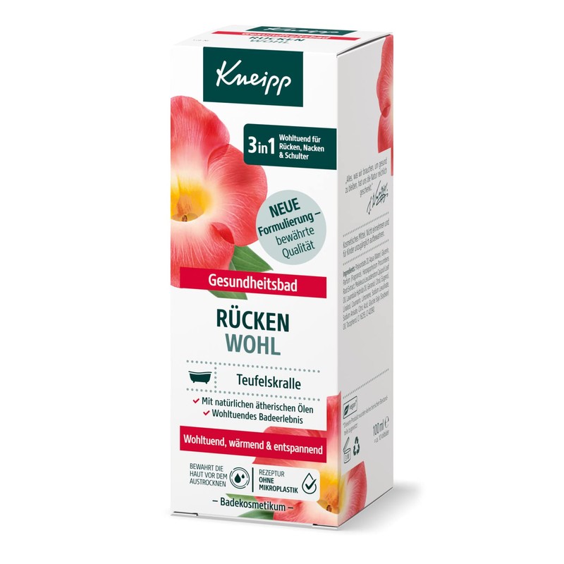 Kneipp Health Bath Back Well Bath Oil with Valuable Extract