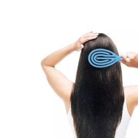 SS [에스에스_62]곱슬 잘빗어지는빗 머리 빗 [블루 053130DC／FREE] [SS_62] Curly Detangling Comb Hair Brush [Blue 053130DC/FREE]