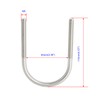 Aoje-Link Round U Bolt 2.36"(60mm) Inner Width M8 Thread 304