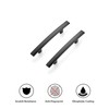 Ravinte 5 Pack | 5-3/16'' Curved Cabinet Pulls Matte Black