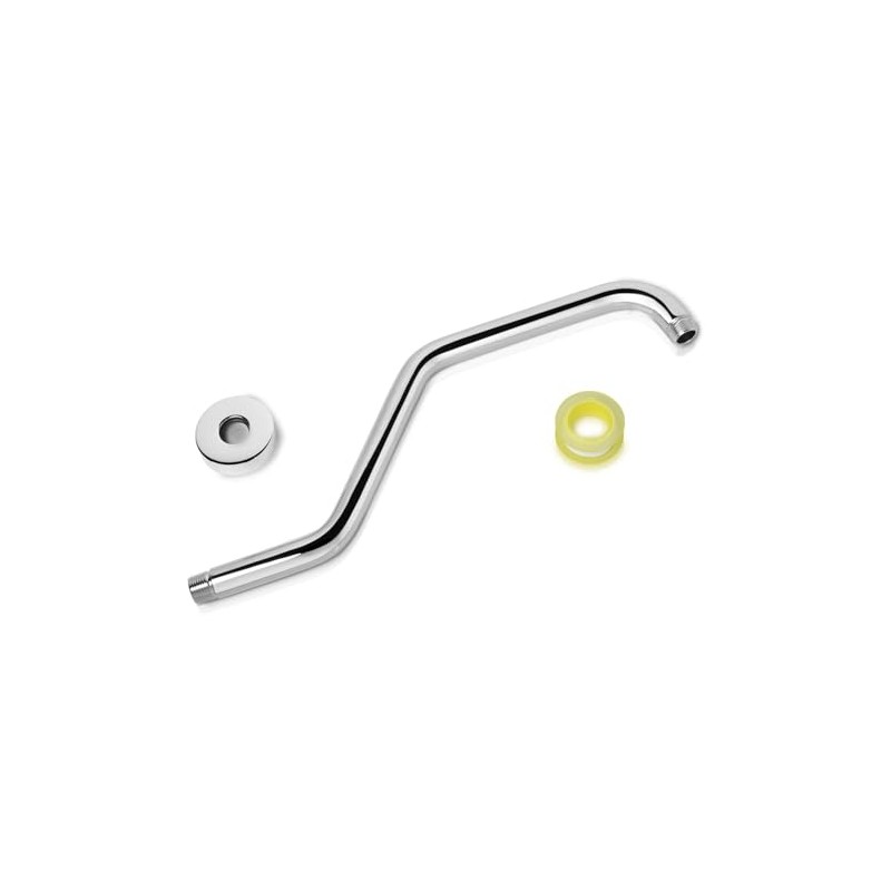 Brazo de Ducha de Acero Inoxidable, 15,5 Pulgadas, con Roscas