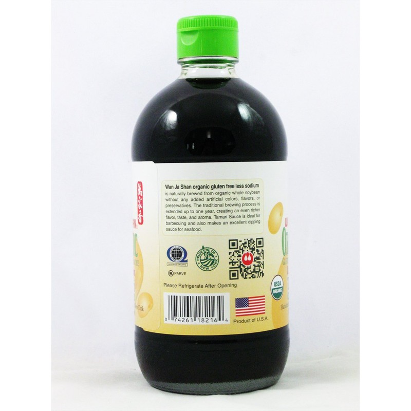 Wan Ja Shan: Organic Gluten Free Less Sodium Tamari (1