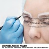 LNQ LUNIQI 1 x Eyebrow Microblading Ruler, Digital Eyebrow Ruler,