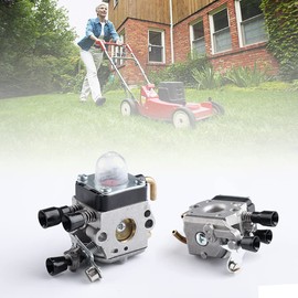 Carburettor Replacement for STIHL C1Q-S97 FS38 FS55R FS55 FS45 FS46 KM55R HL45 HS45 FS45L FS45C FS46C FS55C FS55RC FC55 Complete Set Carburettor Accessories Included (Set of 10)