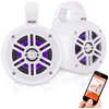Pyle Waterproof Marine Wakeboard Tower Speakers - 4in Dual Subwoofer