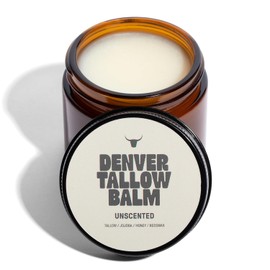 Denver Tallow Balm - Sin perfume, sebo de carne alimentada con hierba, aceite de jojoba orgánico, miel cruda, cera de abeja cruda
