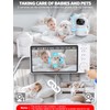OBVHNUA Baby Monitor 720P Baby Video Monitor 5'' Baby Camera