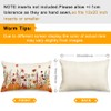 RABUSOFA Fall Pillow Covers 12x20 Floral Orange Pumpkin Decoration Outdoor