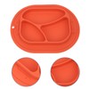 Divided Baby Plate Sucker Suction Cup AntiDrop Bowl Silicone Skidproof