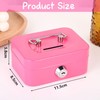 Spetsbst Cash Box Lockable Small Cash Box with Key and